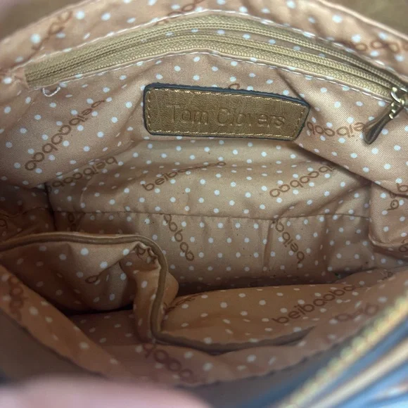 BEI BAO BAO Tom Clovers Brown Faux Leather Tassel Shoulder Bag - Picture 7 of 9